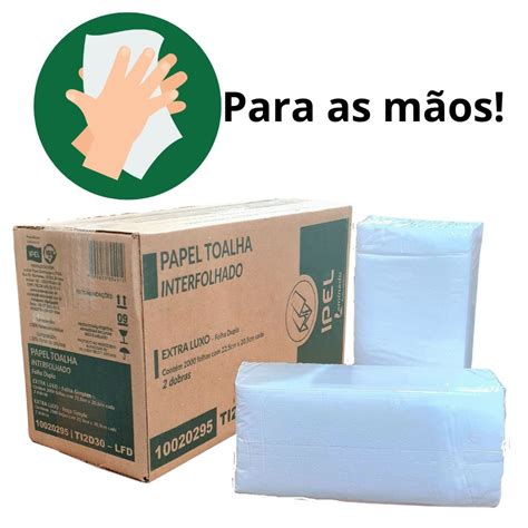 Papel Toalha Interfolha Para Secar As M Os Folha Dupla Folhas