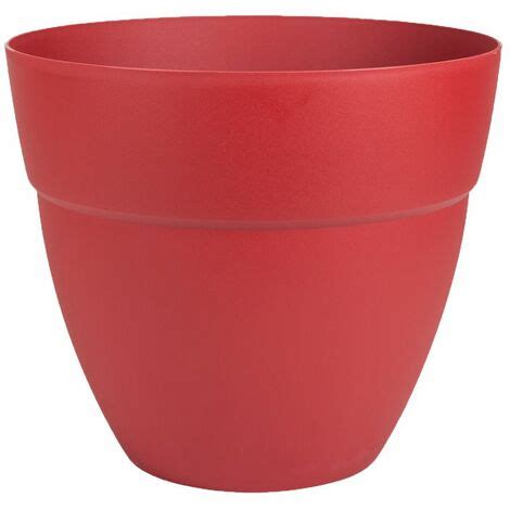 Pot De Fleur Canc N X Cm Litres Rouge Rubis Eda