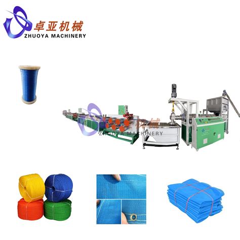 Pet Hdpe Pp Rope And Net Filament Yarn Extrusion Machine For Packing