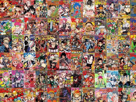 Anime Manga Magazine Covers Anime Collage Kit Manga Collage Kit