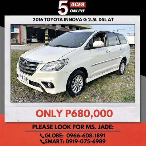 Buy Used Toyota Innova 2016 For Sale Only ₱680000 Id790964