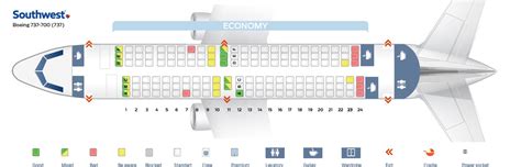 Southwest Airlines Boeing 737-700 Seating Chart