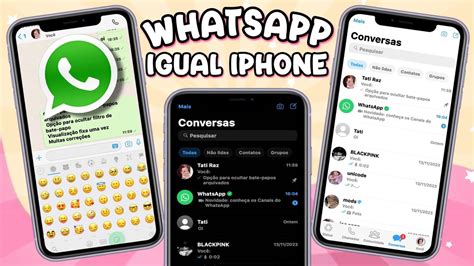 SAIU WHATSAPP IGUAL IPHONE IOS 17 NO ANDROID 2023 Fouad IOS NOVA