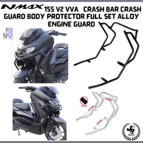 Yamaha N Max Nmax V Vva Egnine Guard Crash Bar Crash Guard Body