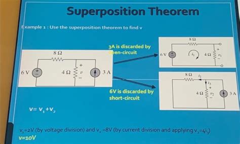 Solved Superposition Theorem Example 1 : Use the | Chegg.com