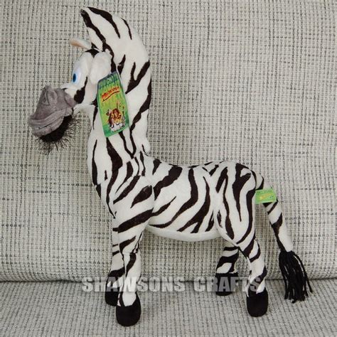 Madagascar Plush Stuffed Toys The Zebra 15 Marty Soft Doll Figure Ebay