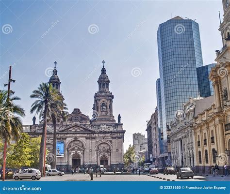 Cathédrale Métropolitaine De Santiago Image éditorial Image du place