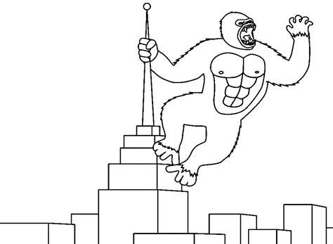 Free Printable King Kong Coloring Page Free Printable Coloring Pages