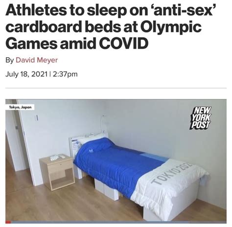 Athletes To Sleep On Anti Sex Cardboard Beds At Olympic Games Amid