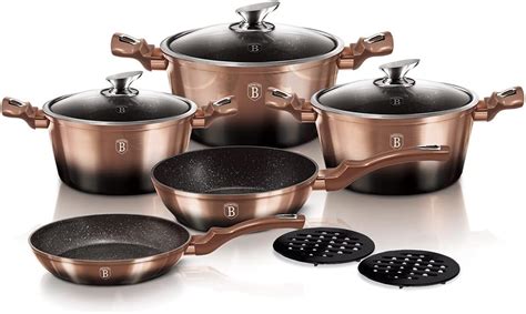 Berlinger Haus Bater A De Cocina Piezas Edici N Metallic Line Rose