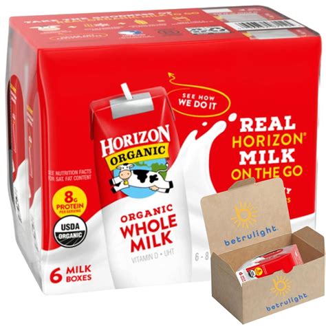 Whole Milk Boxes Organic Shelf Stable Milk Whole Horizon Whole Milk