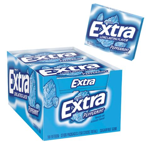 Wrigleys Extra Gum Peppermint 10ct Display Box