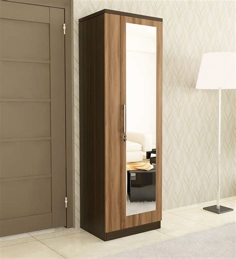 Buy Kosmo Ken Door Wardrobe In Walnut Natural Wenge Finish With