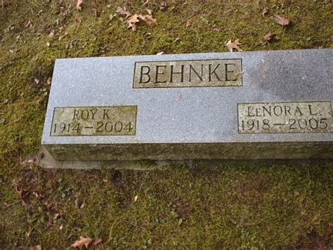 LeNora Lena Wieting Behnke 1918 2005 Mémorial Find a Grave