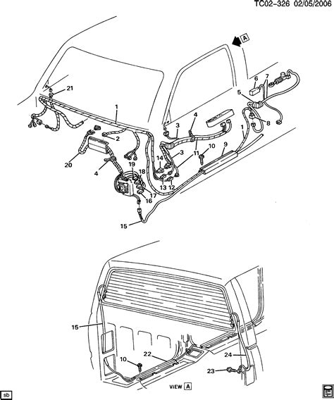 C1500 Suburban 2wd Wiring Harnessdoor And Window Chevrolet Epc Online