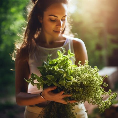 Herbaliste Pr Parant Des Herbes Biologiques Fra Ches Parfum Es Pour Des