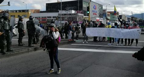 Bogot Manifestaciones Hoy En Avenida Caracas Buses De Transmilenio