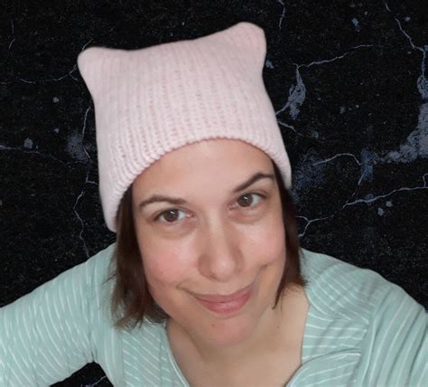 Knit Cat Ear Hat Independent Woman Pussy Hat Knitwear Gift Etsy