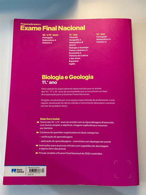 Prepara O Para O Exame Final Nacional Biologia E Geologia Ano