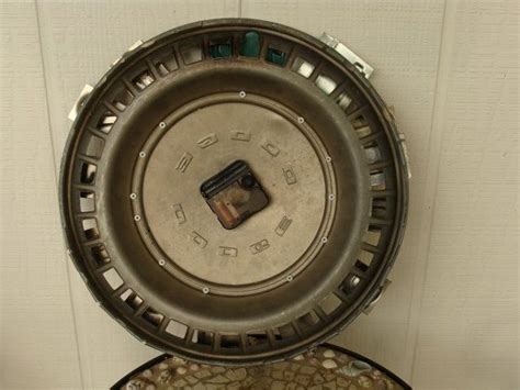 Vintage Dodge Hubcap And License Plate Clock Man Cave Etsy License