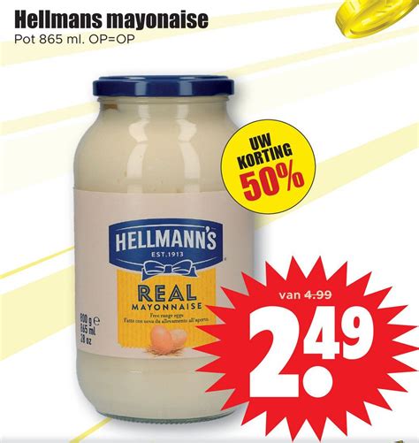 Hellmans Mayonaise Aanbieding Bij Dirk