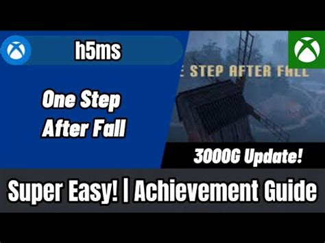 One Step After Fall G Update Achievement Guide Minute