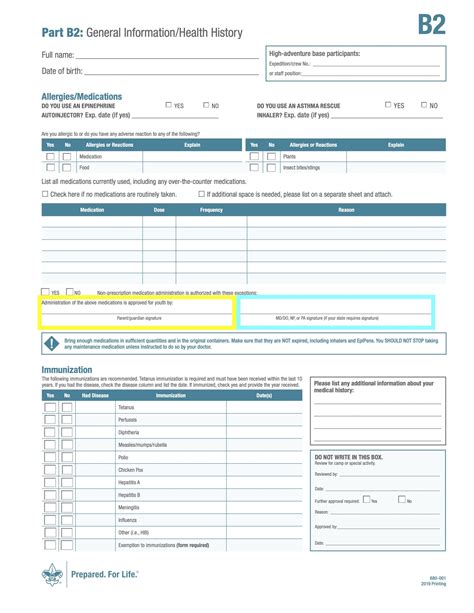 Health Form Guide Connecticut Yankee Council Scouting America