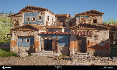 Artstation Assassins Creed Odyssey Houses Félix Robitaille Assassins Creed Odyssey