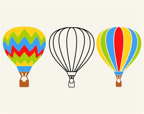 Heißluftballon Svg Heißluftballon Svg Bundle Heißluftballon Etsy Schweiz