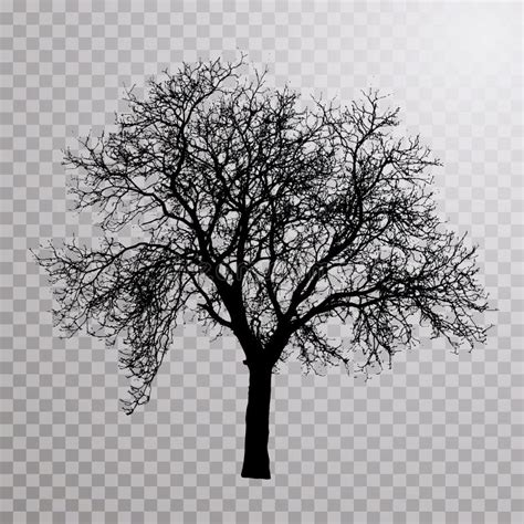 Naked Tree Stock Vector Illustration Of Black Pattern