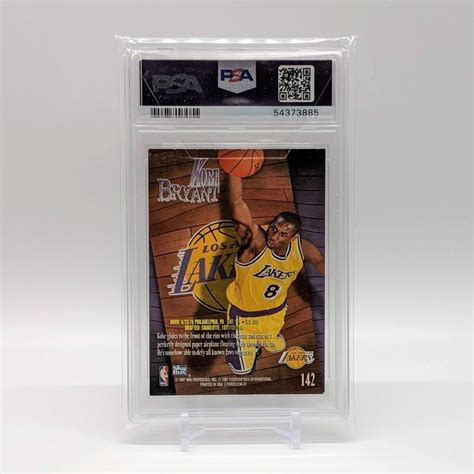 1996 Skybox Z Force Kobe Bryant RC 142 Rookie Card PSA 6 Hall Of