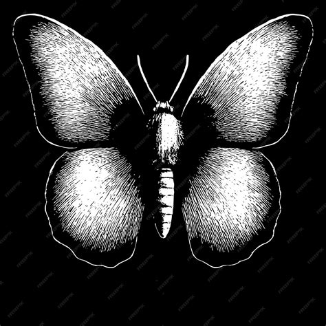 Premium Vector Butterfly On Black