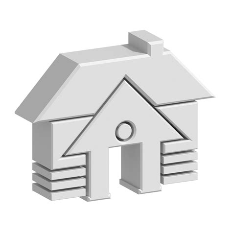 3d House Icon 19922810 Png