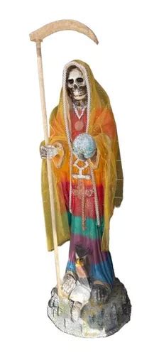 Santa Muerte Figura En Resina 7 Potencias 1m Regalo En Venta En Por