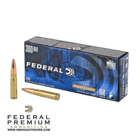 Federal Power Shok 300 Blackout 150 Grain Omaha Outdoors