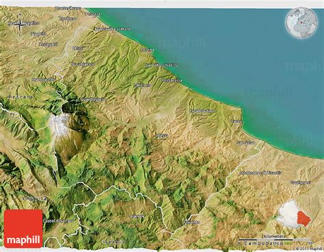 Satellite 3D Map of Chieti