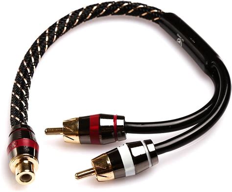 Amazon Audio Cables Digital Coaxial 6inch RCA Female To 2 RCA Male