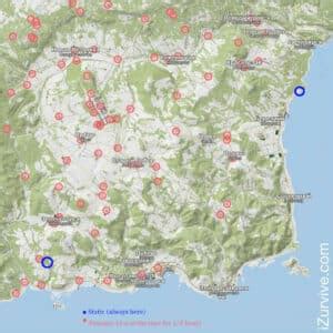 All Locations of The Toxic Zones in DayZ - Chernarus and Livonia