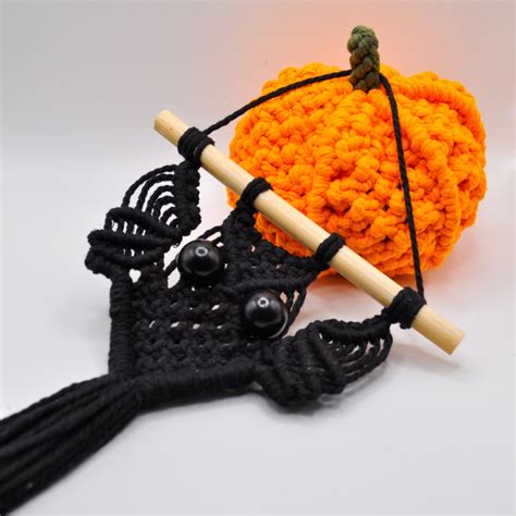 Macrame Bat Halloween Decoration Bat Wall Hanging Boho Bat Cute