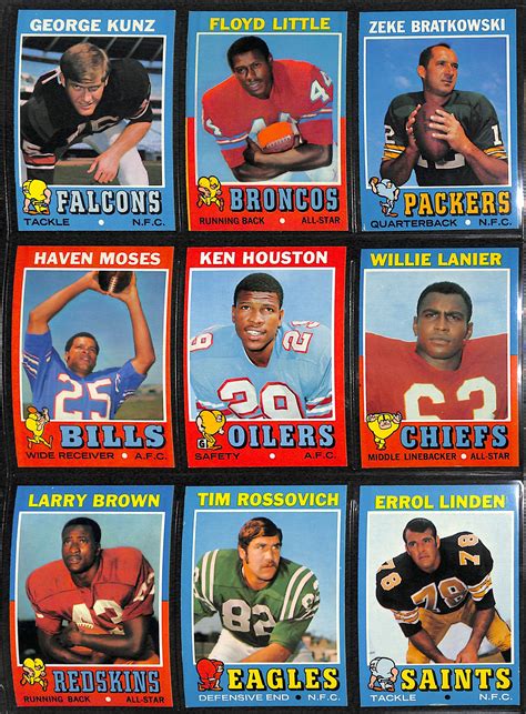 Lot Detail Topps Football Complete Set Of Cards W Bradshaw