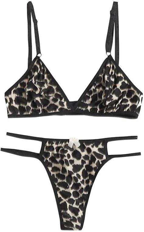 OYXZEXQW Sexy Lingerie Leopard Print G String Brown XXL Amazon Ca Clothing Shoes Accessories