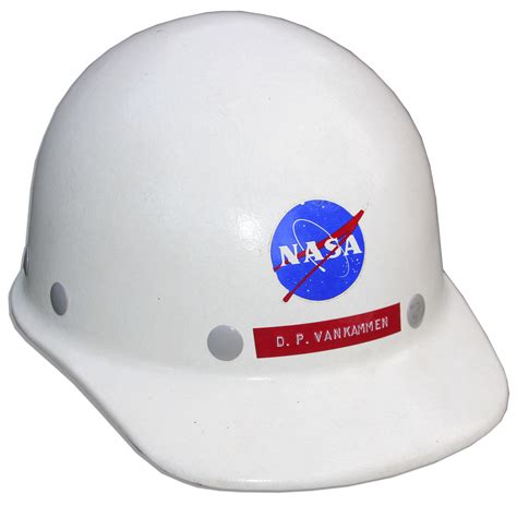 Lot Detail Apollo Era Nasa Lot Hardhat And Lapel Pins