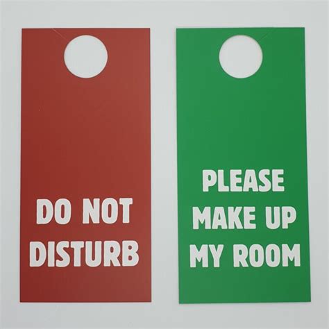 Do Not Disturb Door Hangers Pack Of 50 Printed Hotel Supplies