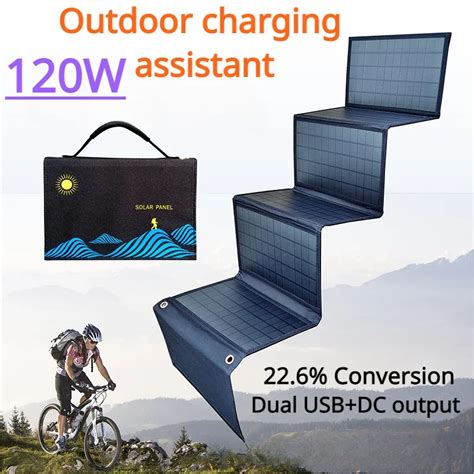 New W Plus Size Solar Panel Charger Foldable Solar Plate V Usb Safe