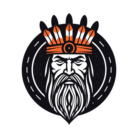 A fierce Viking warrior vector clip art illustration, exuding strength ...