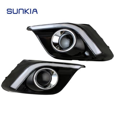 Sunkia L Mpara Antiniebla Para Coche Mazda Axela Luz Led Drl De