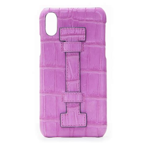 2 Me Style Case Fingers Croco Fucsia Fucsia Iphone Xs Max Crocodile Leather Cover Avvenice