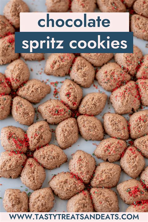 Chocolate Spritz Cookies Recipe Tasty Treats And Eats