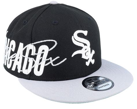 Chicago White Sox 9FIFTY Sidefont Black/Grey Snapback - New Era cap ...