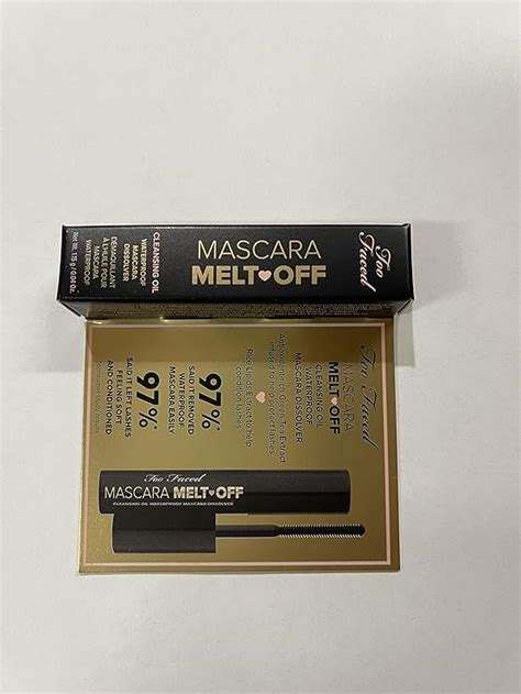 Amazon Too Faced Mascara Melt Off Cleansing Oil Waterproof